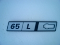 Letrero lateral "65-L" Seat