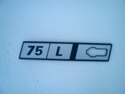 Letrero lateral "75-L" Seat Letrero lateral "75-L" Seat