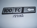Anagrama lateral "100-TC" S Anagrama lateral "100-TC" S