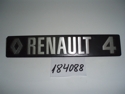 Letrero posterior "RENAULT 4" Letrero posterior "RENAULT 4"