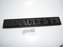 Letrero "RENAULT 5-TX" Letrero "RENAULT 5-TX"