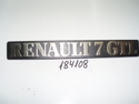 Letrero "RENAULT 7-GTL"