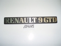 Letrero "RENAULT 9-GTD"