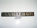 Letrero "RENAULT 11-GTL" Letrero "RENAULT 11-GTL"