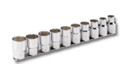 Juego 8 piezas llave vaso 3/8" hexagonal 20536117 Juego 8 piezas llave vaso 3/8" hexagonal 20536117