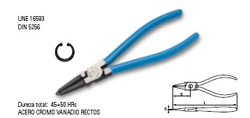 Alicate Seeger interior recto 19 a 60 mm 204828 - Haga click en la imagen para cerrar