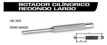 Botador cilíndrico largo 8 mm 205646 - Haga click en la imagen para cerrar