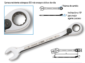 Llave combinada con carraca 13mm 204647 - Haga click en la imagen para cerrar