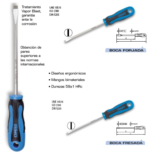 Destornillador plano 1,6x10x200 mm 204684 - Haga click en la imagen para cerrar