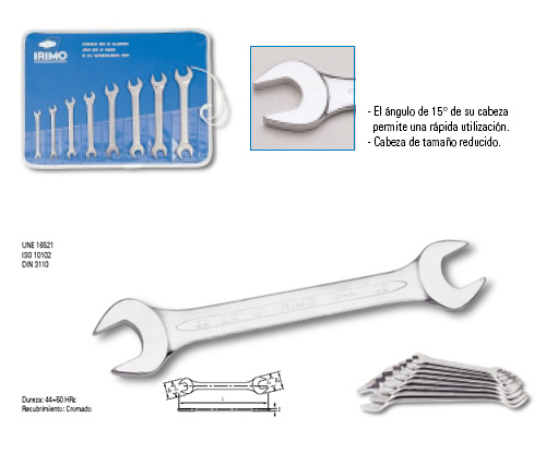 LLave plana fija 17-19 mm 206341 - Haga click en la imagen para cerrar