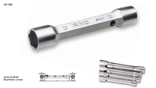 LLave tubular hexagonal 20-22 mm 206534 - Haga click en la imagen para cerrar