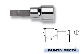 Llave vaso punta plana 5,5 mm. 1/4" 205499 - Haga click en la imagen para cerrar